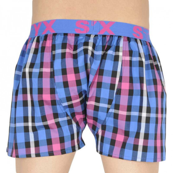 10PACK Boxershorts til mænd Styx sport elastik flerfarvet (B8313234567890)