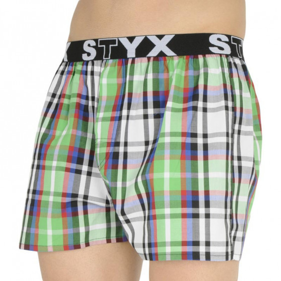 10PACK Boxershorts til mænd Styx sport elastik flerfarvet (B8313234567890)