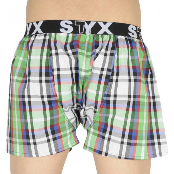 10PACK Boxershorts til mænd Styx sport elastik flerfarvet (B8313234567890)