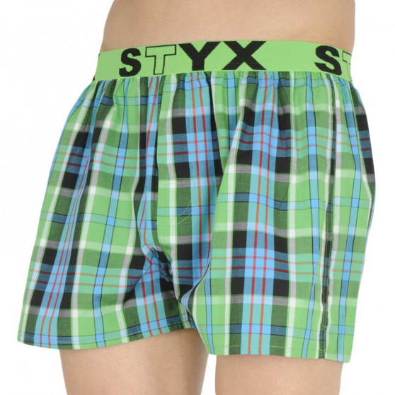 10PACK Boxershorts til mænd Styx sport elastik flerfarvet (B8313234567890)