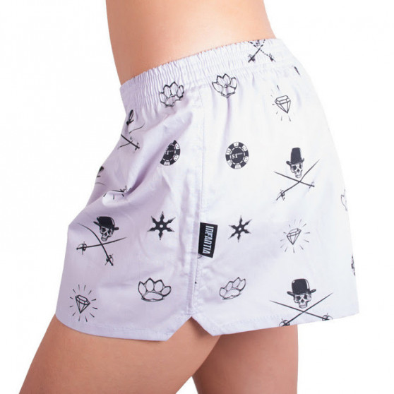 Dameshorts Infantia lyslilla med print DTKG8