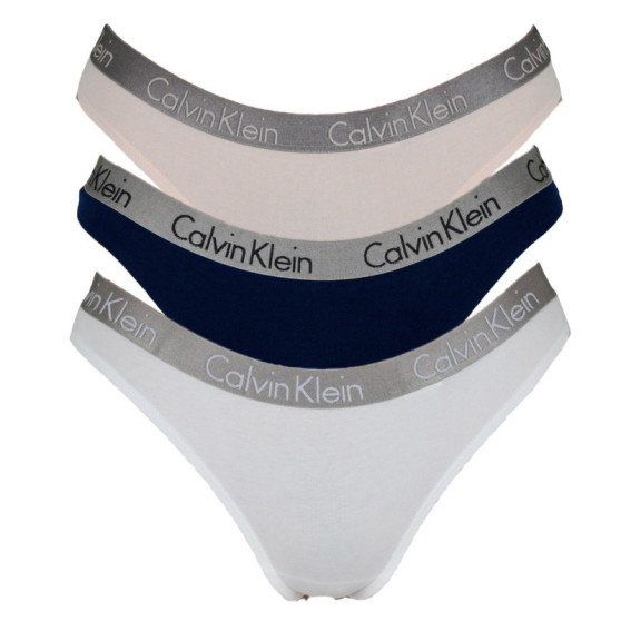 3PACK G-streng til kvinder Calvin Klein flerfarvet (QD3560E-T7W)