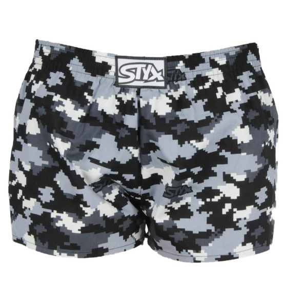 Børneshorts Styx art klassisk gummi camouflage digital (J1150)