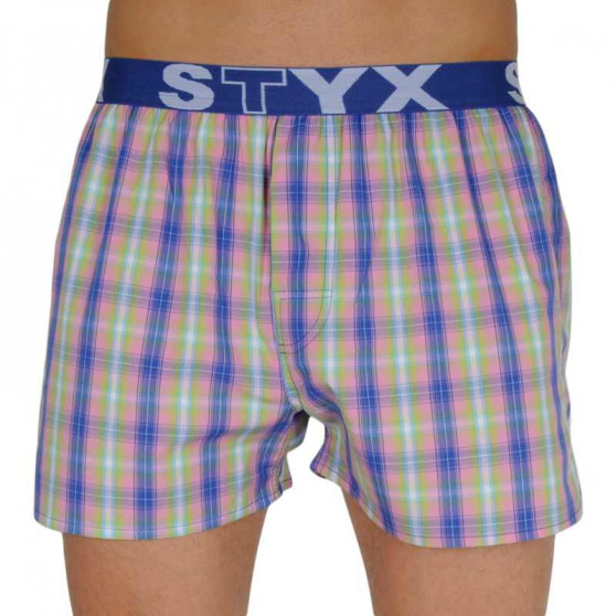 5PACK Boxershorts til mænd Styx sport elastik flerfarvet (B10107080913)