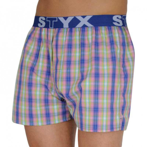 5PACK Boxershorts til mænd Styx sport elastik flerfarvet (B10107080913)