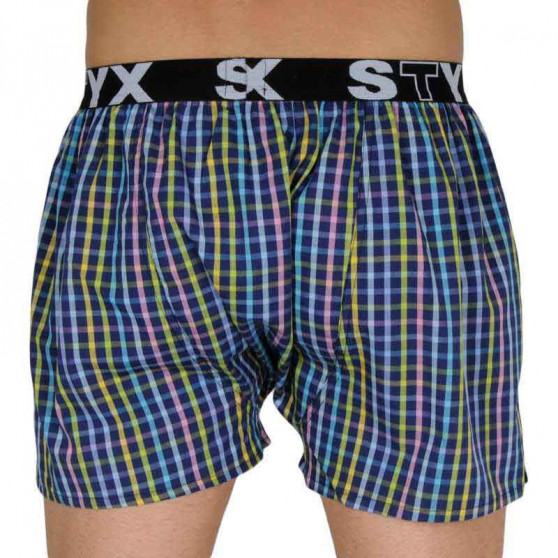 5PACK Boxershorts til mænd Styx sport elastik flerfarvet (B10107080913)