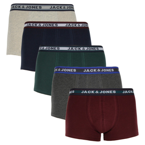 5PACK Boxershorts til mænd Jack and Jones flerfarvet (12165348)