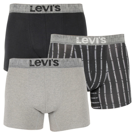 3PACK Boxershorts til mænd Levis flerfarvet (701203917 001)