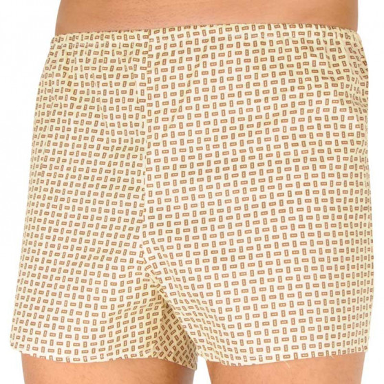 Boxershorts til mænd Foltýn beige med rektangler