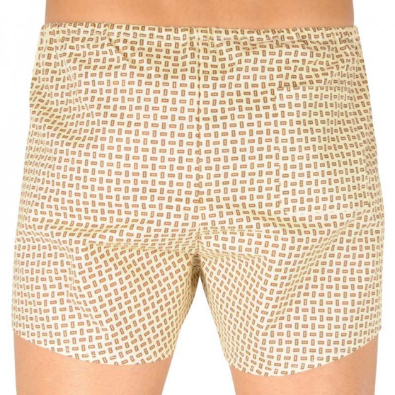 Boxershorts til mænd Foltýn beige med rektangler