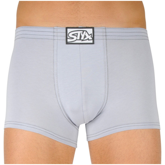 Boxershorts til mænd Styx klassisk gummi light grey (Q1067)