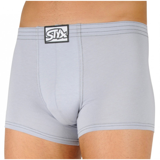 Boxershorts til mænd Styx klassisk gummi light grey (Q1067)