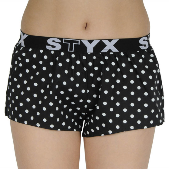 Dameshorts Styx art sports gummi polka dots (T1055)