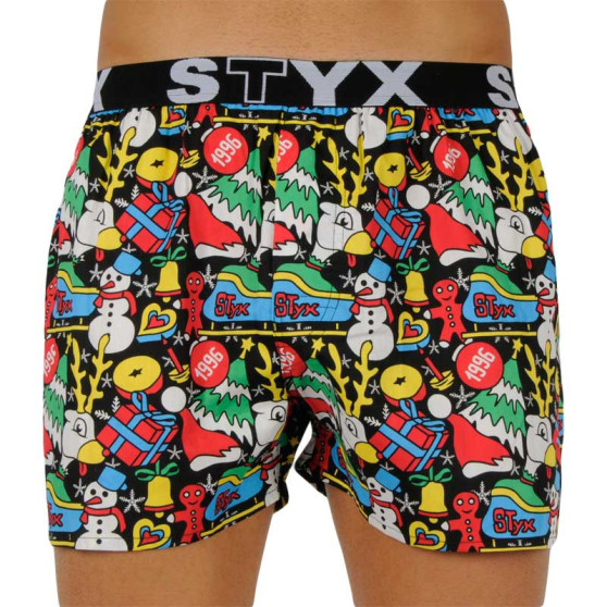 Boxershorts til mænd Styx art sports gummi christmas (B1258)