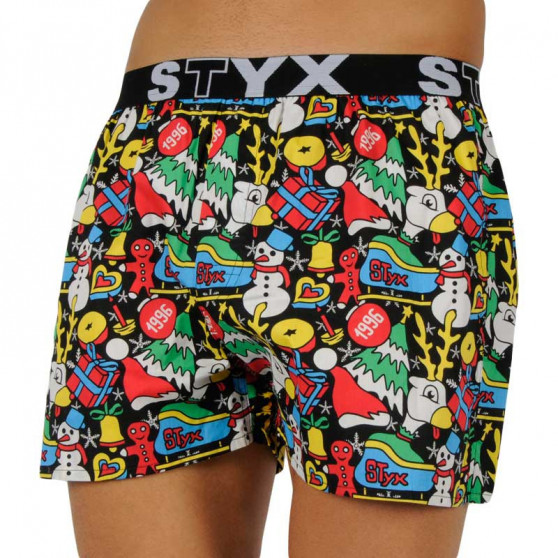 Boxershorts til mænd Styx art sports gummi christmas (B1258)