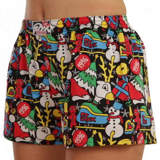 Shorts til kvinder Styx art klassisk gummi Christmas (K1258)