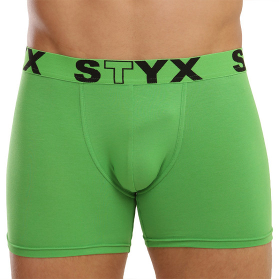 Boxershorts til mænd Styx lang sport gummi grøn (U1069)