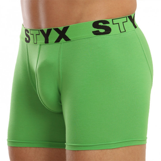 Boxershorts til mænd Styx lang sport gummi grøn (U1069)