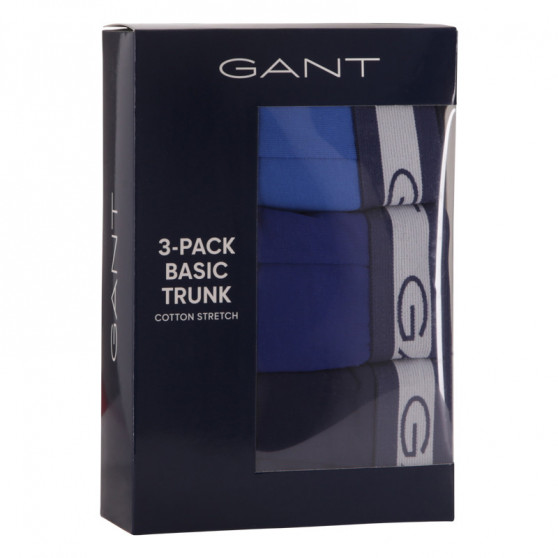 3PACK Boxershorts til mænd Gant blå (902033153-405)