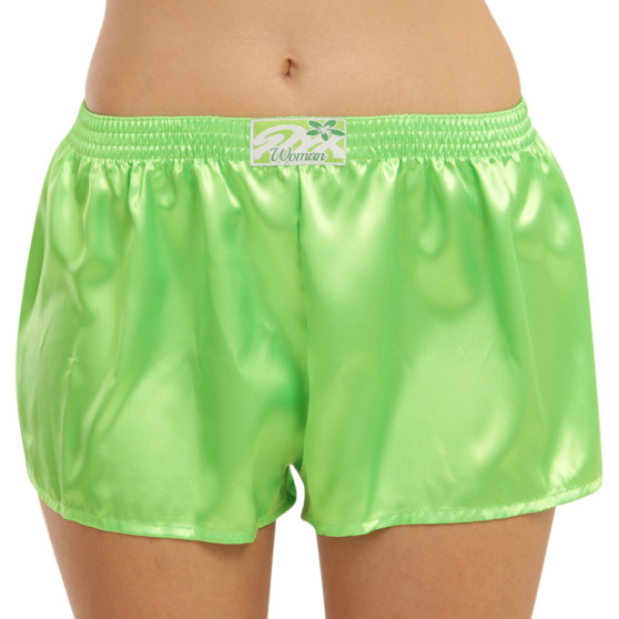 Dameshorts Styx klassisk gummi satin green (L1069)