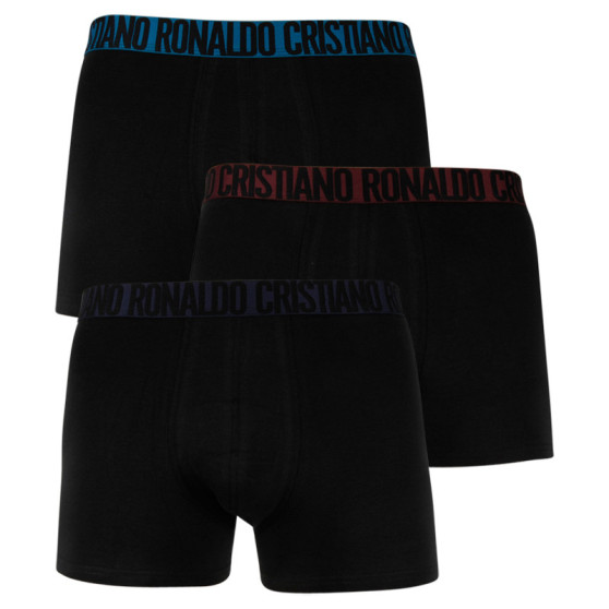 3PACK Boxershorts til mænd CR7 sort (8100-49-682)