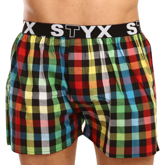 Boxershorts til mænd Styx sport gummi flerfarvet (B907)