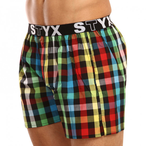 Boxershorts til mænd Styx sport gummi flerfarvet (B907)