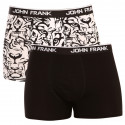 2PACK Boxershorts til mænd John Frank flerfarvet (JF2BTORA04)