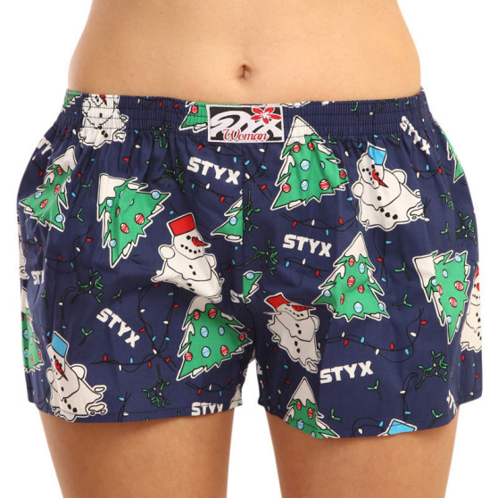 Shorts til kvinder Styx art klassisk gummi Christmas (K1450)