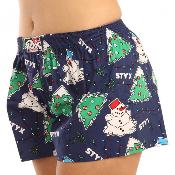 Shorts til kvinder Styx art klassisk gummi Christmas (K1450)