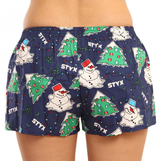 Shorts til kvinder Styx art klassisk gummi Christmas (K1450)