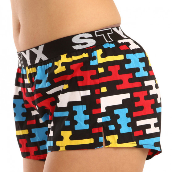 Dameshorts Styx kunst sport gummi flad (T1154)