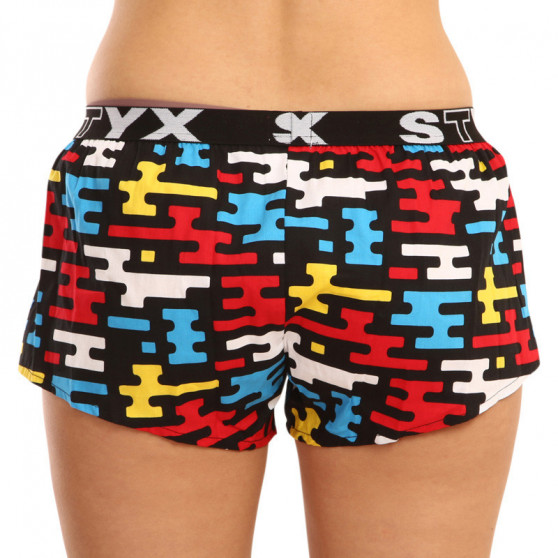 Dameshorts Styx kunst sport gummi flad (T1154)