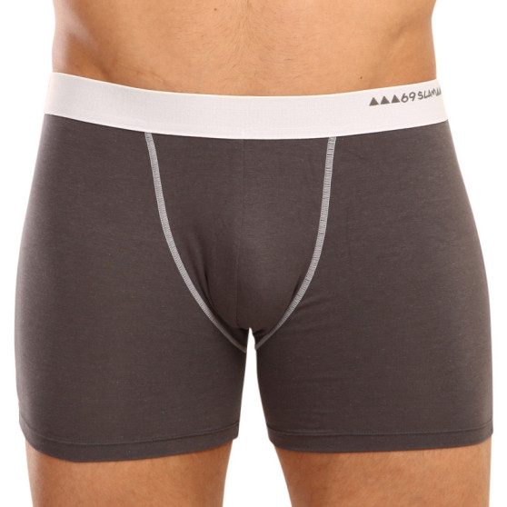 Boxershorts til mænd 69SLAM fit bamboo plain (MBWPLN-DG)