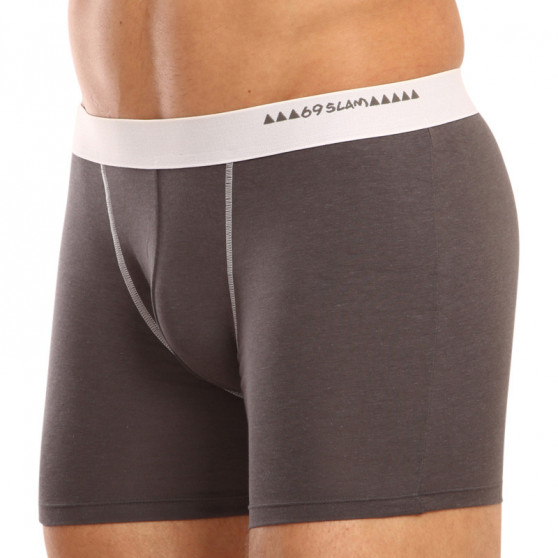 Boxershorts til mænd 69SLAM fit bamboo plain (MBWPLN-DG)