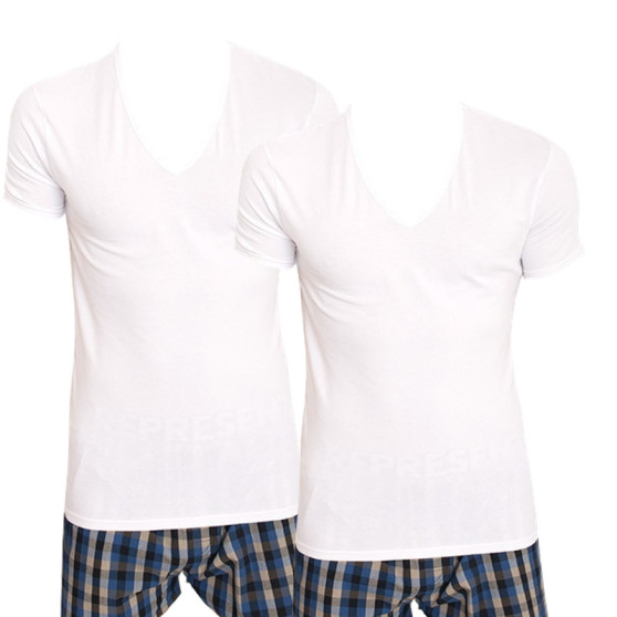 2PACK t-shirt til mænd Calvin Klein hvid (NB1089A-100)