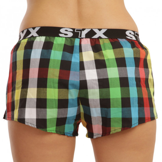 3PACK Dameshorts Styx sport gummi flerfarvet (T8132628)