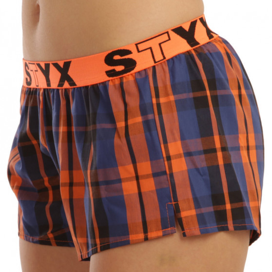 3PACK Dameshorts Styx sport gummi flerfarvet (T8132628)