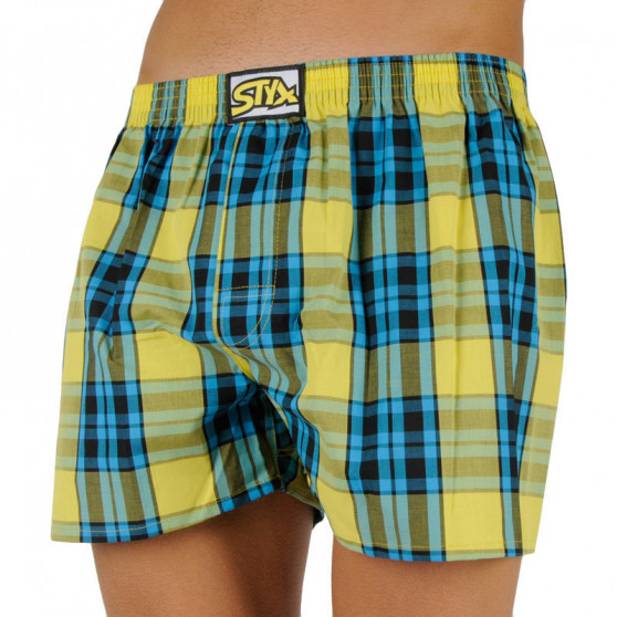 3PACK Boxershorts til mænd Styx classic elastic flerfarvet (A9070810)