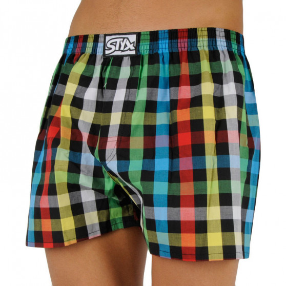 3PACK Boxershorts til mænd Styx classic elastic flerfarvet (A9070810)