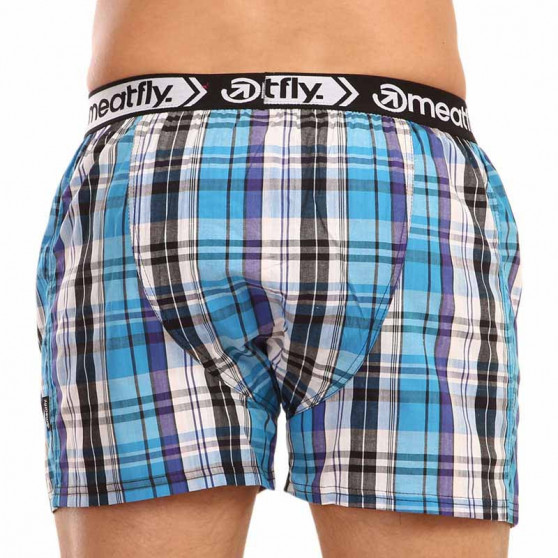 2PACK Boxershorts til mænd Meatfly flerfarvet (Bandit - Sea blue)