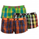 3PACK Dameshorts Styx sport gummi flerfarvet (T8132628)