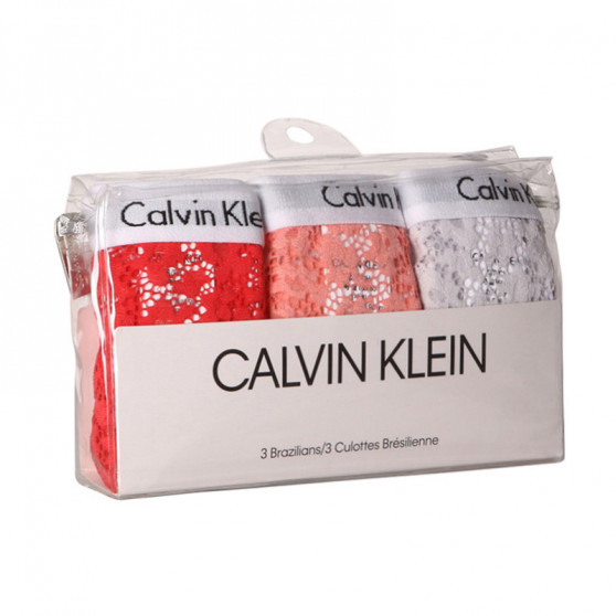 3PACK Brasilianske trusser til kvinder Calvin Klein flerfarvet (QD3925E-W5F)