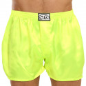 Boxershorts til mænd Styx klassisk gummi satin neon green (C1161)