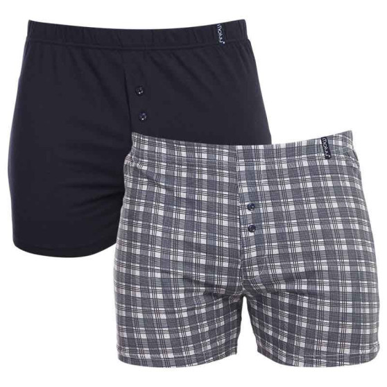 2PACK Boxershorts til mænd Molvy flerfarvet (KP-073-BBU)