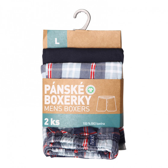 2PACK Boxershorts til mænd Molvy flerfarvet (KP-074-BBU)