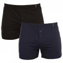 2PACK Boxershorts til mænd Molvy flerfarvet (KP-077-BBU)