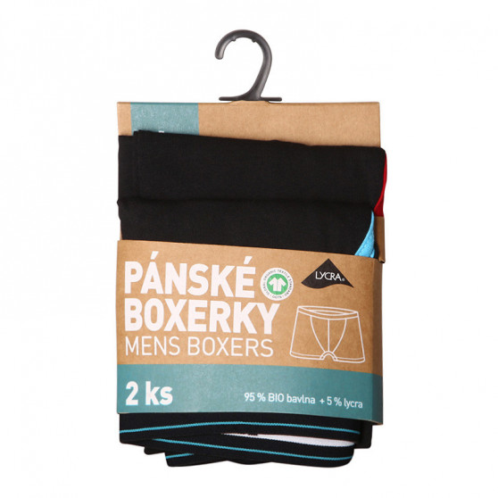 2PACK Boxershorts til mænd Molvy sort (KP-082-BEU)