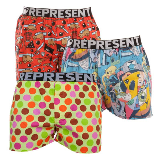 3PACK Boxershorts til mænd Represent exclusive Mike (7229499)