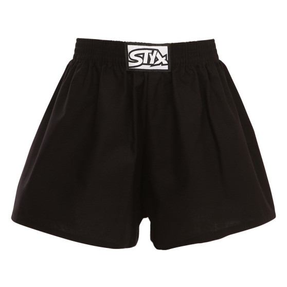 Børneshorts Styx klassisk gummi sort (J960)